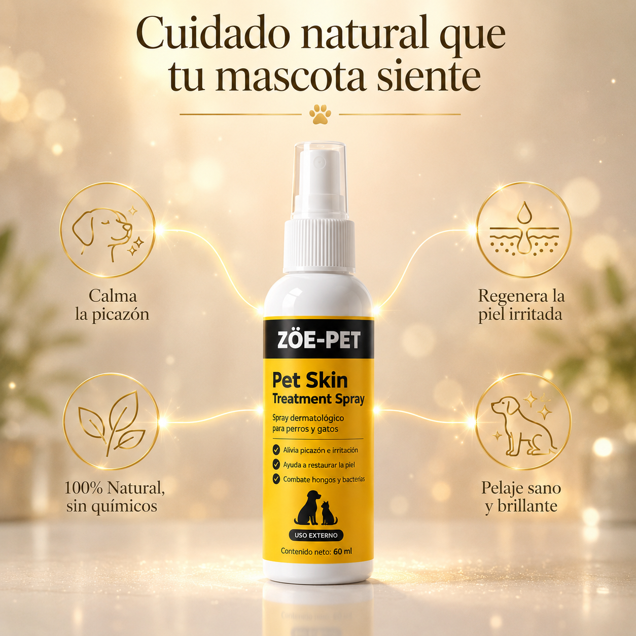 Zoe Pet Spray Natural Anti-Picazón + Envío Gratis