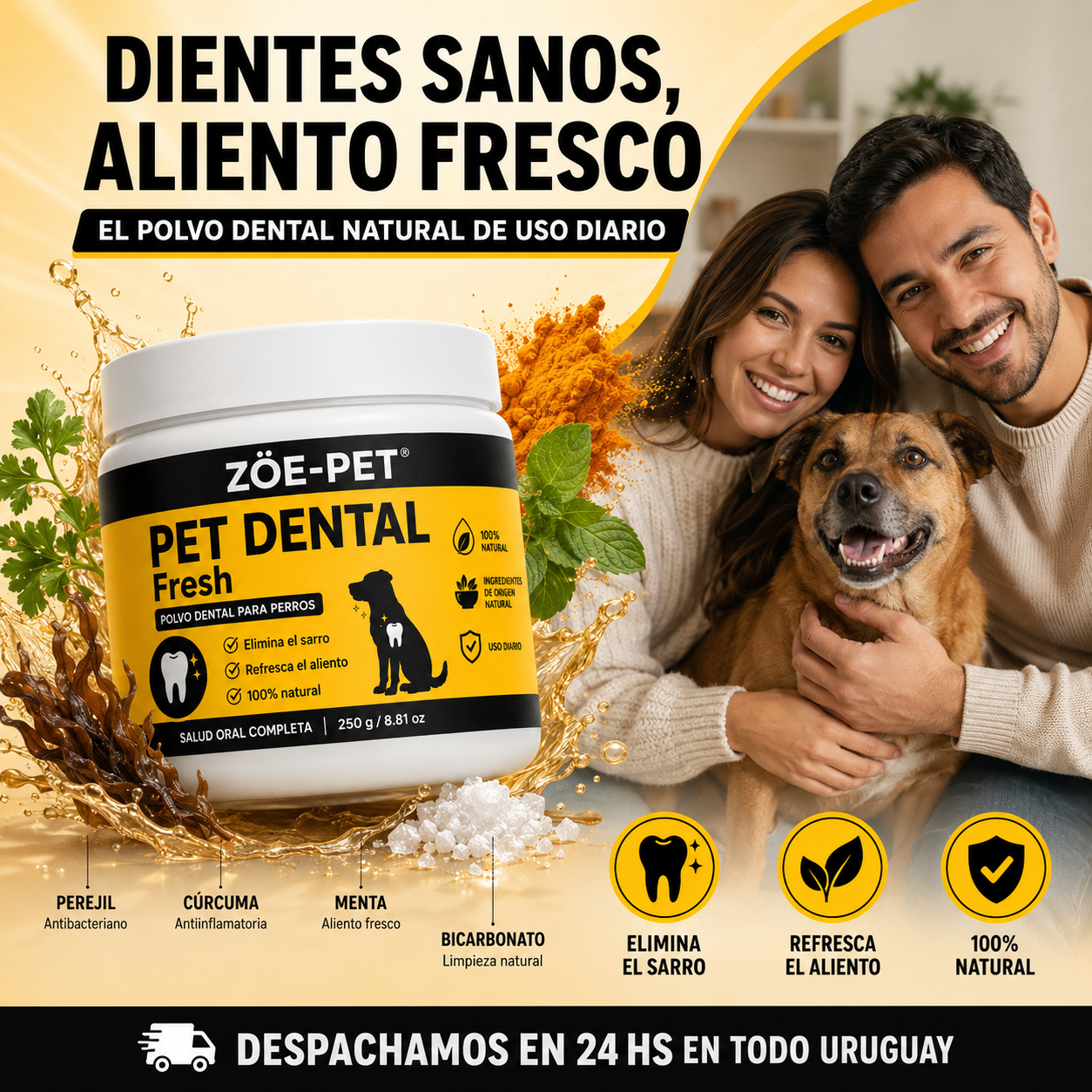 PET DENTAL FRESH ZOE PET PARA SARRO Y MAL ALIENTO + ENVIO GRATIS