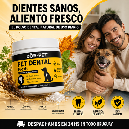 PET DENTAL FRESH ZOE PET PARA SARRO Y MAL ALIENTO + ENVIO GRATIS